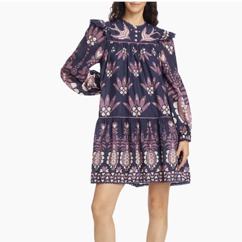 NWT Farm Rio  Ainika Martina Floral Shift Dress SIZE SMALL